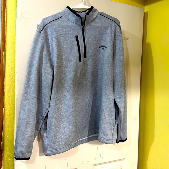 Callaway Other - Callaway Golf Light Gray 1/4 Zip Up Pullover Stretch Sweater Shirt Men’s L